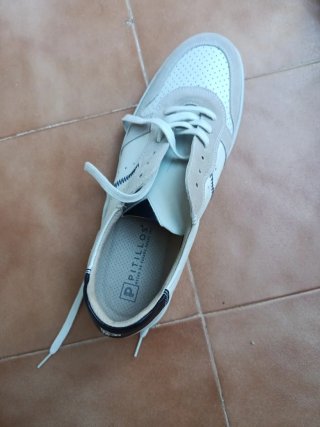 Zapatillas Pitillos Beige/Blanco Talla 42