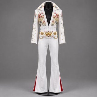 Disfraz Elvis Presley Blanco y Dorado