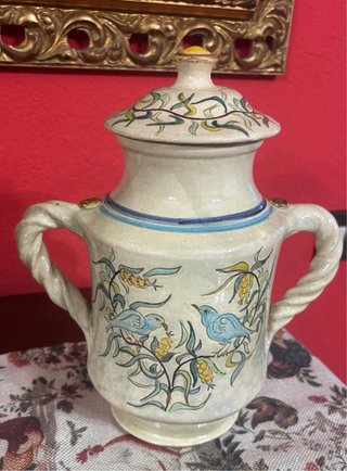Coppia di vasi grandi in ceramica artigianale
