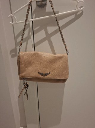 Bolso de mano beige