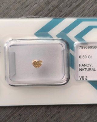 Diamante Natural 0.3ct Corte Corazón