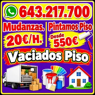 Mudanzas, pintura, pintores,pintar pintamos Pisos
