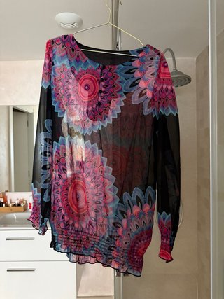 Blusa Transparente Desigual