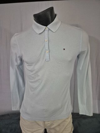 Polo Manga Larga Tommy Hilfiger Azul