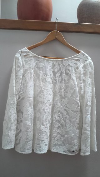 Blusa Blanca con Textura