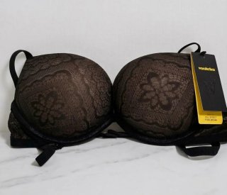 Sujetador Push-up Wonderbra Negro Talla: EU 75-A