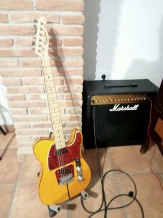 Guitarra Eléctrica y Amplificador Marshall