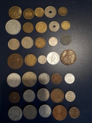 Lote de monedas antiguas