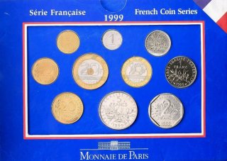 Set de Monedas Francesas 1999 Monnaie de Paris