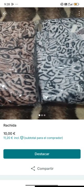 Conjunto de dos pijamas con estampado animal print