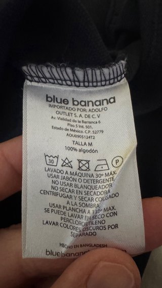 Pack 2 polos manga corta Blue Banana Talla M