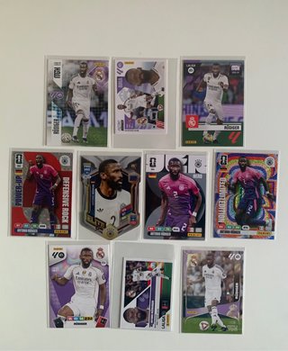 Lote de cromos de Antonio Rüdiger Real Madrid