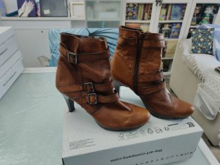 Botines Hispanitas Marrones Talla 38