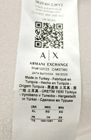 Polo Armani Exchange Bianco