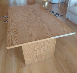 Mesa centro madera rústica/nórdica