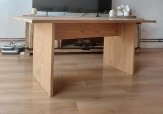Mesa centro madera rústica/nórdica