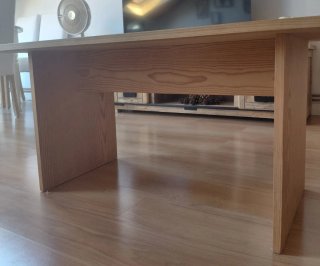 Mesa centro madera rústica/nórdica
