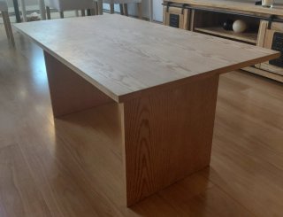Mesa centro madera rústica/nórdica