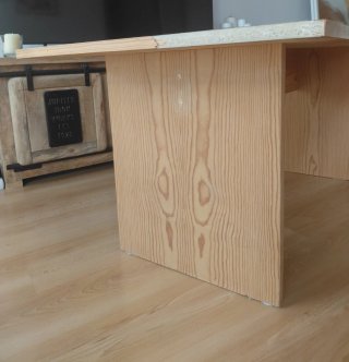 Mesa centro madera rústica/nórdica