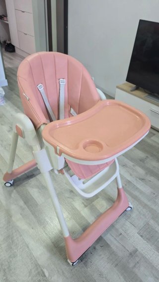 Trona de bebé rosa