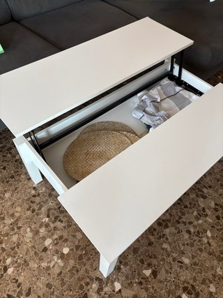 Mesa de centro elevable para sofá
