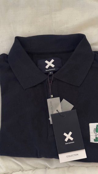Polo Blue Banana manga larga Talla M