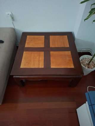 Mesa de centro de madera maciza