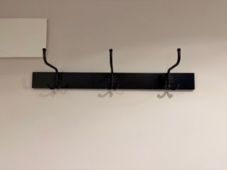 Perchero de Pared Negro