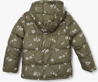 Abrigo Kiabi Verde con Flores (8 años)