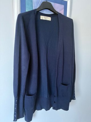 Chaqueta Zara Knit azul marino