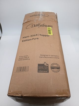 Topper per materasso Dailydream 80x200 cm | Schiuma viscoelastica | Altezza 5 cm | H1/2 | Edizione Pure