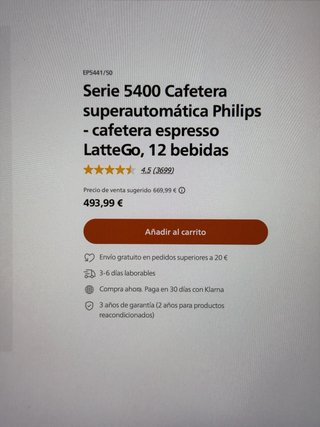 Cafetera Superautomática Philips