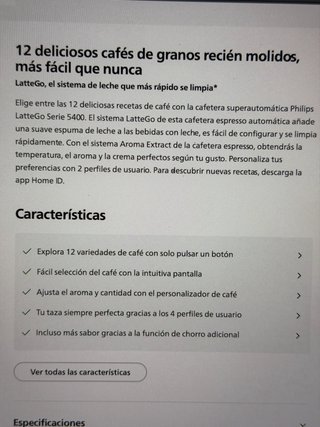 Cafetera Superautomática Philips