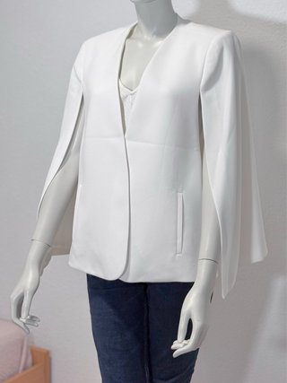 Blazer capa Zara blanco