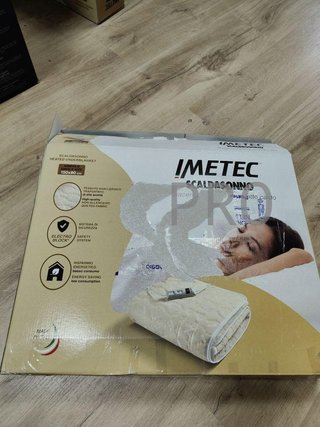 Plaid elettrico singolo con 2 telecomandi - Imetec