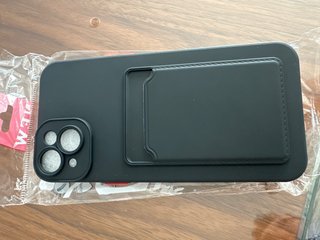 Custodia iPhone 14 Plus Nera con Porta Carte