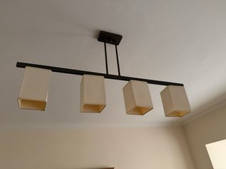 Lámpara de metal para salón con 4 luces