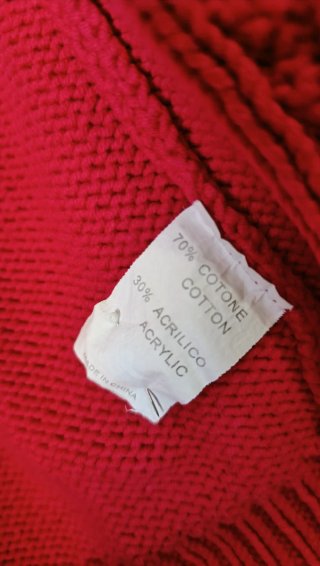 URGE...Chaqueta de punto roja TALLA XS-S