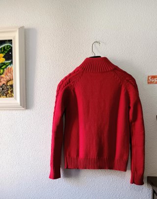 URGE...Chaqueta de punto roja TALLA XS-S