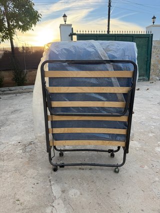 Cama supletoria individual plegable