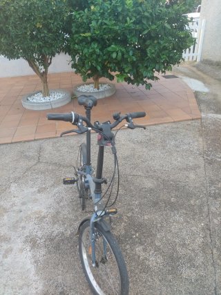 Bicicleta Plegable Gris