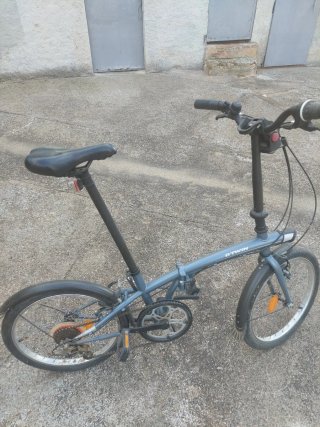 Bicicleta Plegable Gris