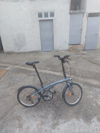 Bicicleta Plegable Gris