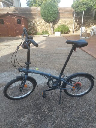 Bicicleta Plegable Gris