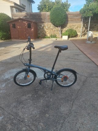 Bicicleta Plegable Gris