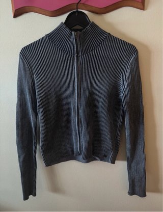 Cárdigan de punto con cremallera Pull & Bear