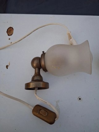 2 Apliques de pared en bronce