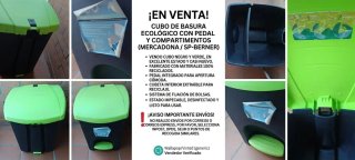 Cubo Basura Ecológico Pedal Compartimentos