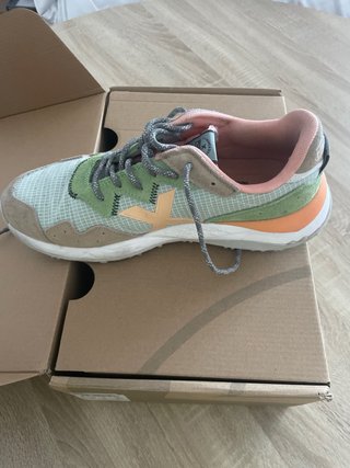 Zapatillas Munich Verdes y Naranjas