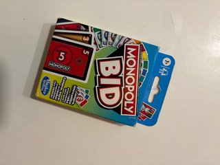 Juego de Cartas Monopoly Bid